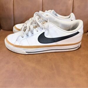 Nike White and Tan Sneakers